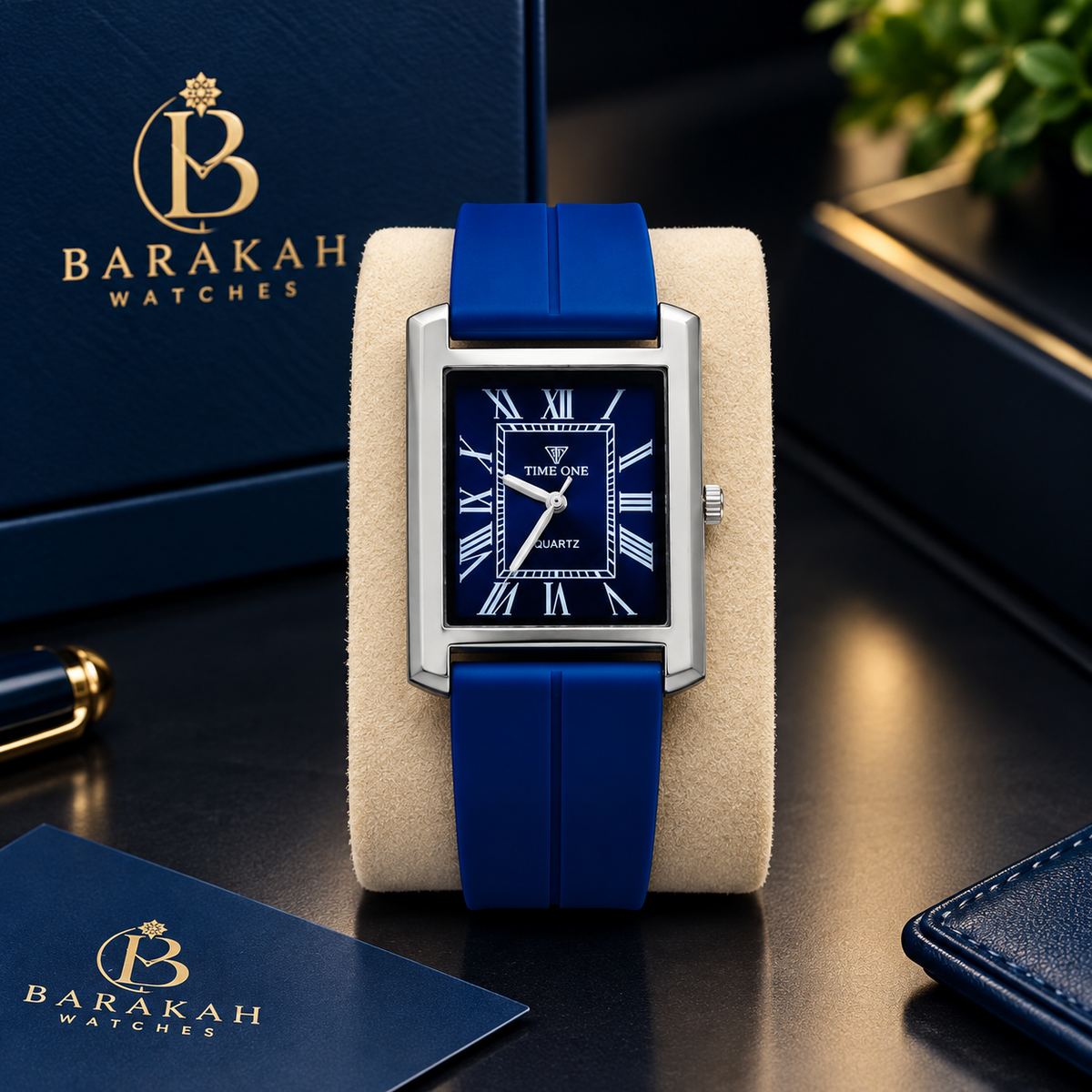 TIME ONE Luxury Black Roman Numeral Watch | Premium Men’s Watch